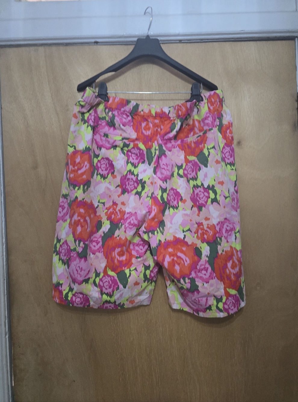 Isaac Mizhari Floral Pink & Orange Women's Summer Shorts
